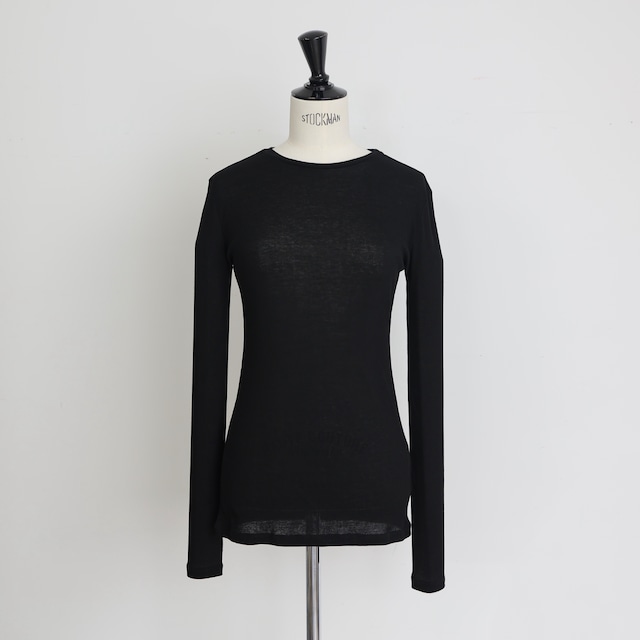 ayako通勤百搭圆领长款T恤