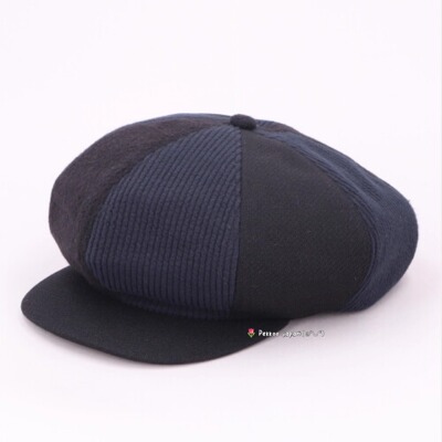 59cm CA4LA DOU02117 PATCHY BIG CAS 25秋冬 百搭拼色八角报童帽