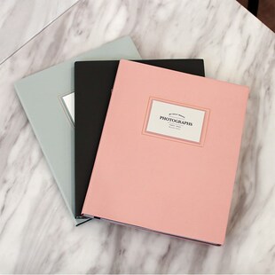 韩国手工diy洗照片做成相册本创意宝宝情侣横竖混合通用纪念像册