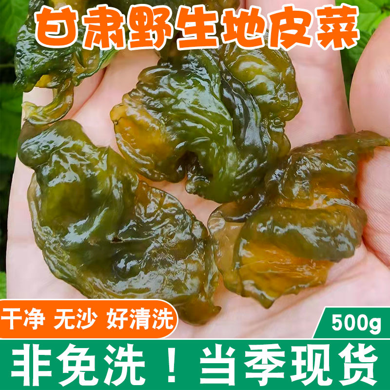 甘肃特产地皮菜干货地软非免洗地木耳野生地达菜地衣菜雷公菌500g