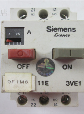 3VE1015-2JUOO 低压断路器 2.5-4A 北京机床电器厂 3VE1015-2JU00