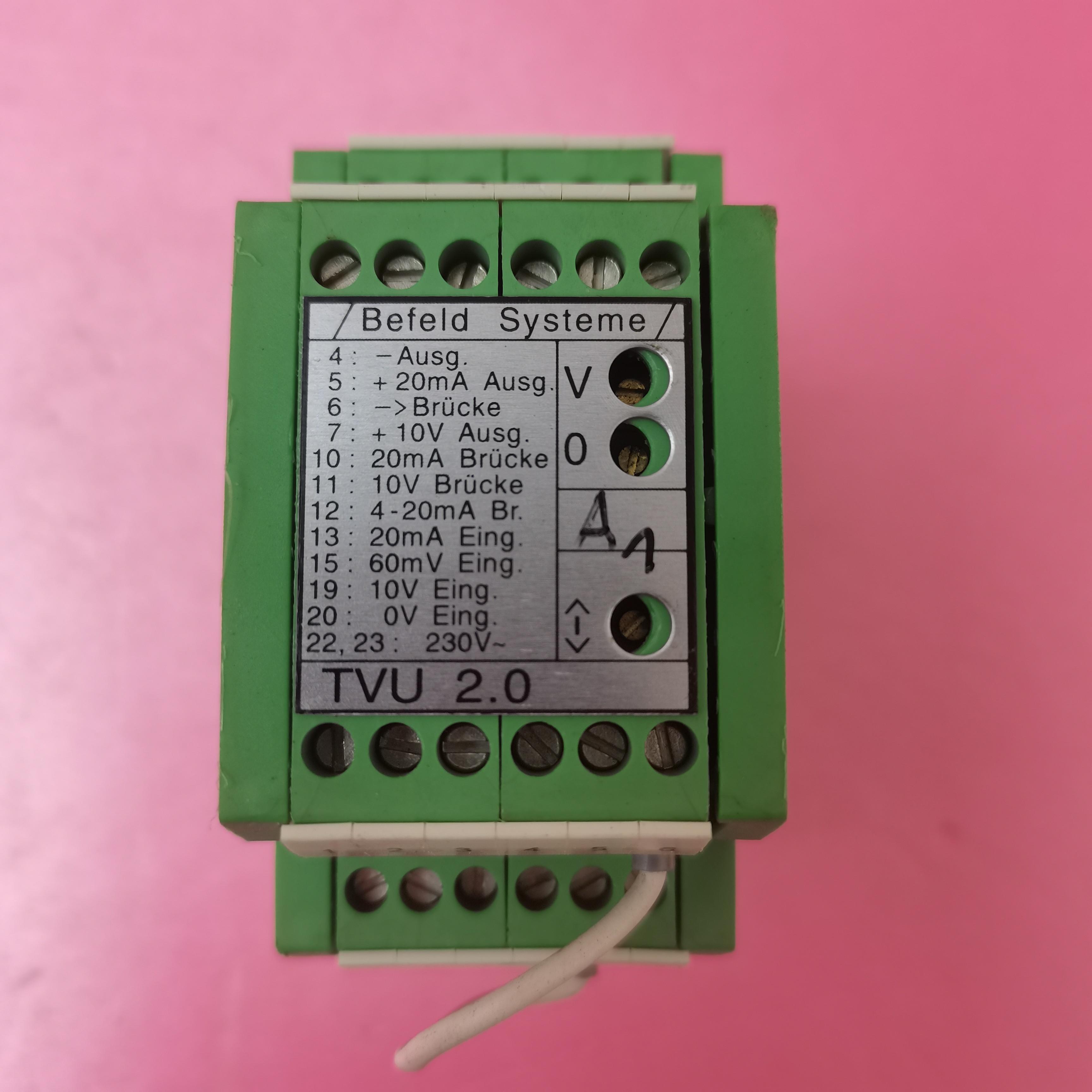 现货全新BEFELD SYSTEME贝富特TVU 2.0变送器功能模块实拍德国