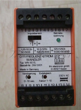 德国 ifm electronic模块WN 60 EL D 45127 Essen D111FREQUENZ