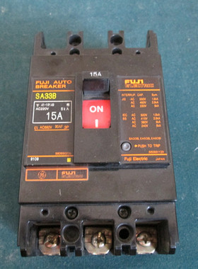 拆机富士空气开关SA33B 15A塑壳断路器 现货实物拍摄 九成新