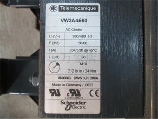VW3A4560 变频器线路电抗器  280A 50/60HZ 现货 实物拍摄