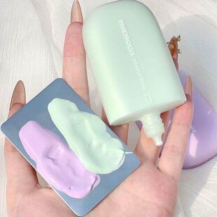 调色隔离霜不易水润透水女清学生乳pinkyfocus漾妆前控油卡粉彩妆