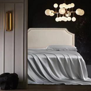 万事利清凉夏日真丝枕套床单三件套桑蚕真丝轻奢床上用品套装