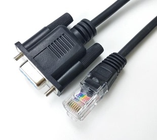 db9 rs232转 RJ11 RJ12 RJ45 RJ25 RJ9 DB9串口调试线 固件升级线