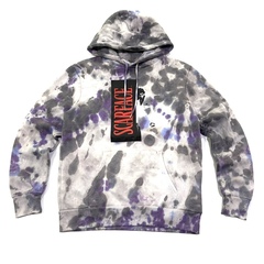 美式复古街头嘻哈潮牌休闲卫衣加绒扎染scarface疤面煞星