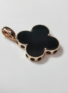 A货冰种四叶草吊坠