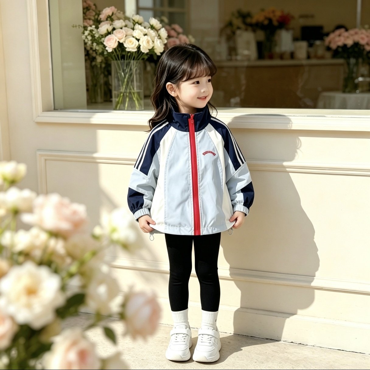 女童外套春秋款2026新款儿童秋装上衣中大童装女孩秋季夹克衫3