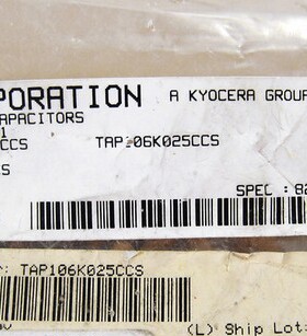 TAP106K025CCS 钽质电容器 25v10uF 10%  AVX TAP系列
