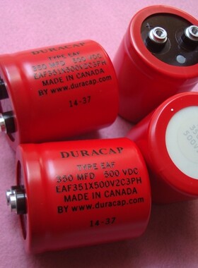 DURACAP EAF351X500V2C3PH 350MFD 500VDC 350UF 50X55铝电解电容
