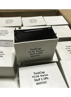 全新TechCap TC38  800VDC 50UF 无极薄膜电容滤波白金机关断电容