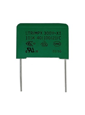 ETR MPX 300V 1UF 105K X1 300VAC 代 310VAC 绿色安规电容27.5mm