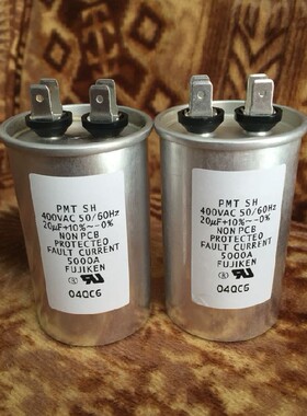 日本 FUJIKEN 400V20UF  10% 体积 45X75MM 油浸发烧无极电容