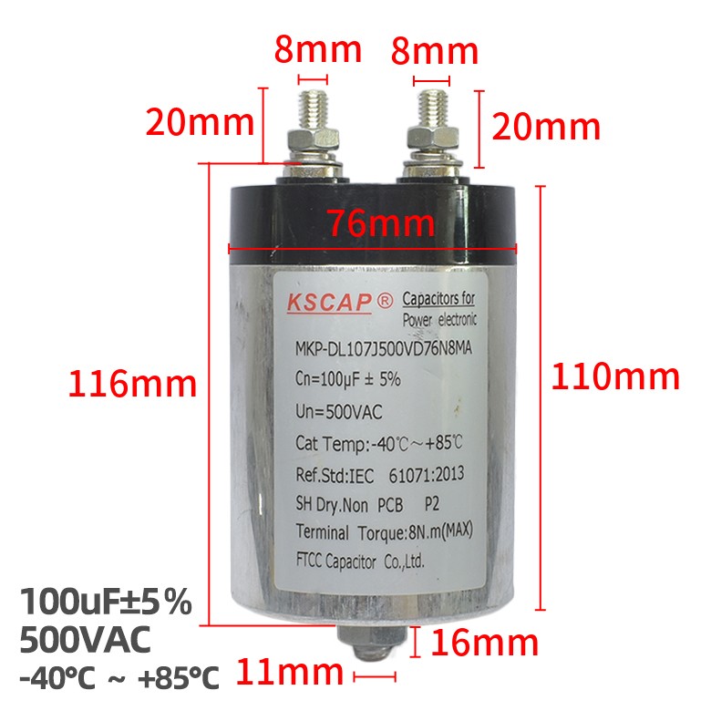 KSCAP500VAC100UF107JMKP