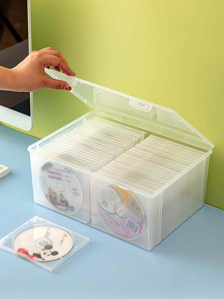 创意光盘收纳盒视窗cd置放箱dvd蓝光碟片整理盒专辑ps4储存盒架子