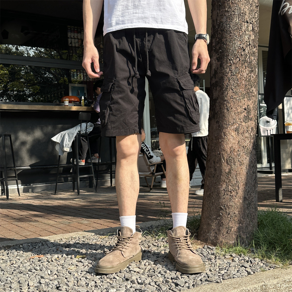 2026年夏季户外工装裤男士多口袋休闲运动短裤百搭宽松五分裤男