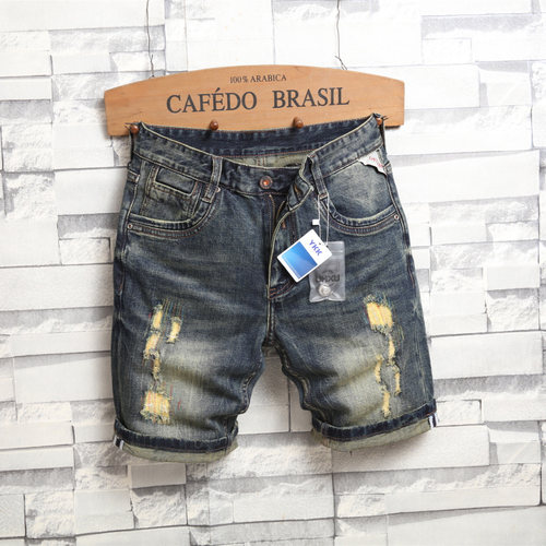 夏季薄款牛仔短裤男五分裤中裤