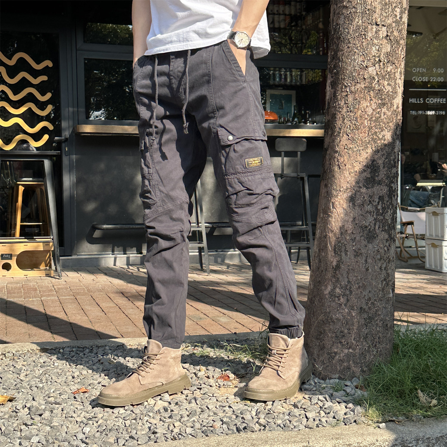 工装裤男士宽松休闲裤