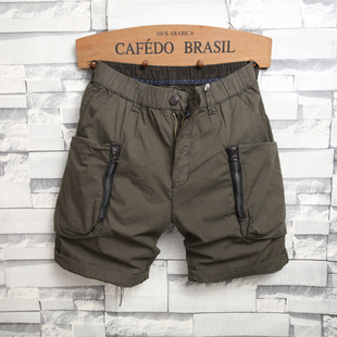 夏季纯棉休闲短裤男五分裤弹力透气运动工装中裤男夏5分宽松马裤