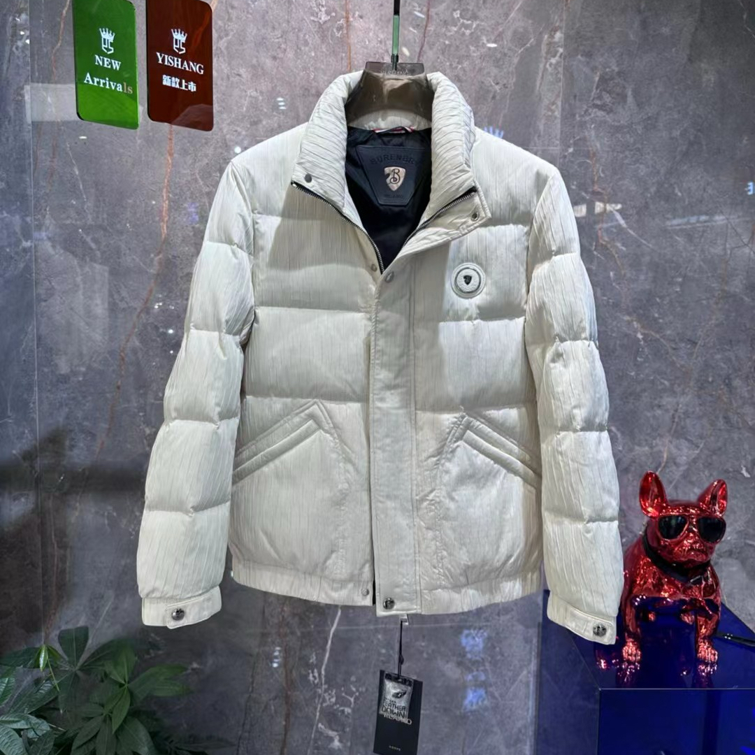 2025冬季新品立领羽绒服外套男欧货潮牌高端修身时尚休闲90白鸭绒