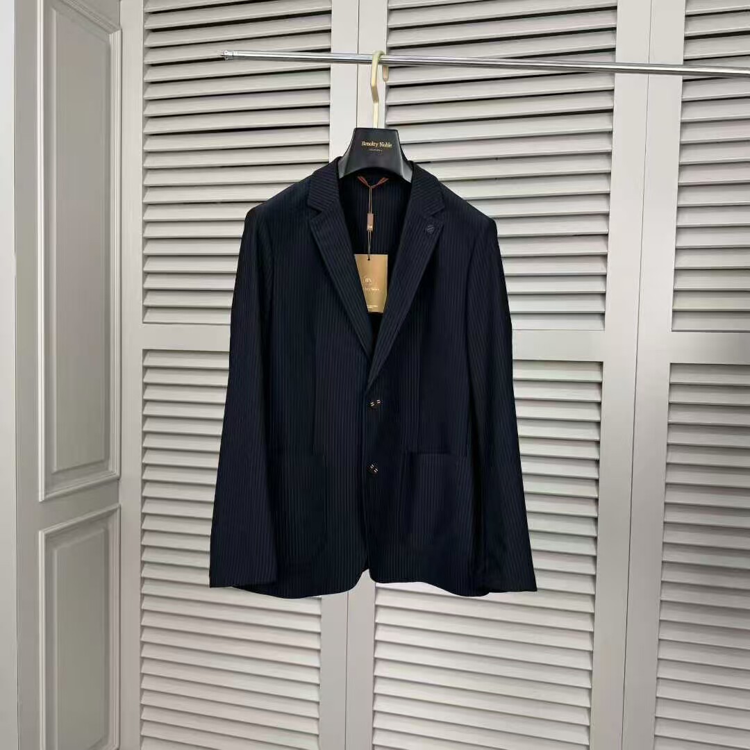 BenotryNoble潮牌便装西服2026春季新品修身简约休闲老钱风单西男