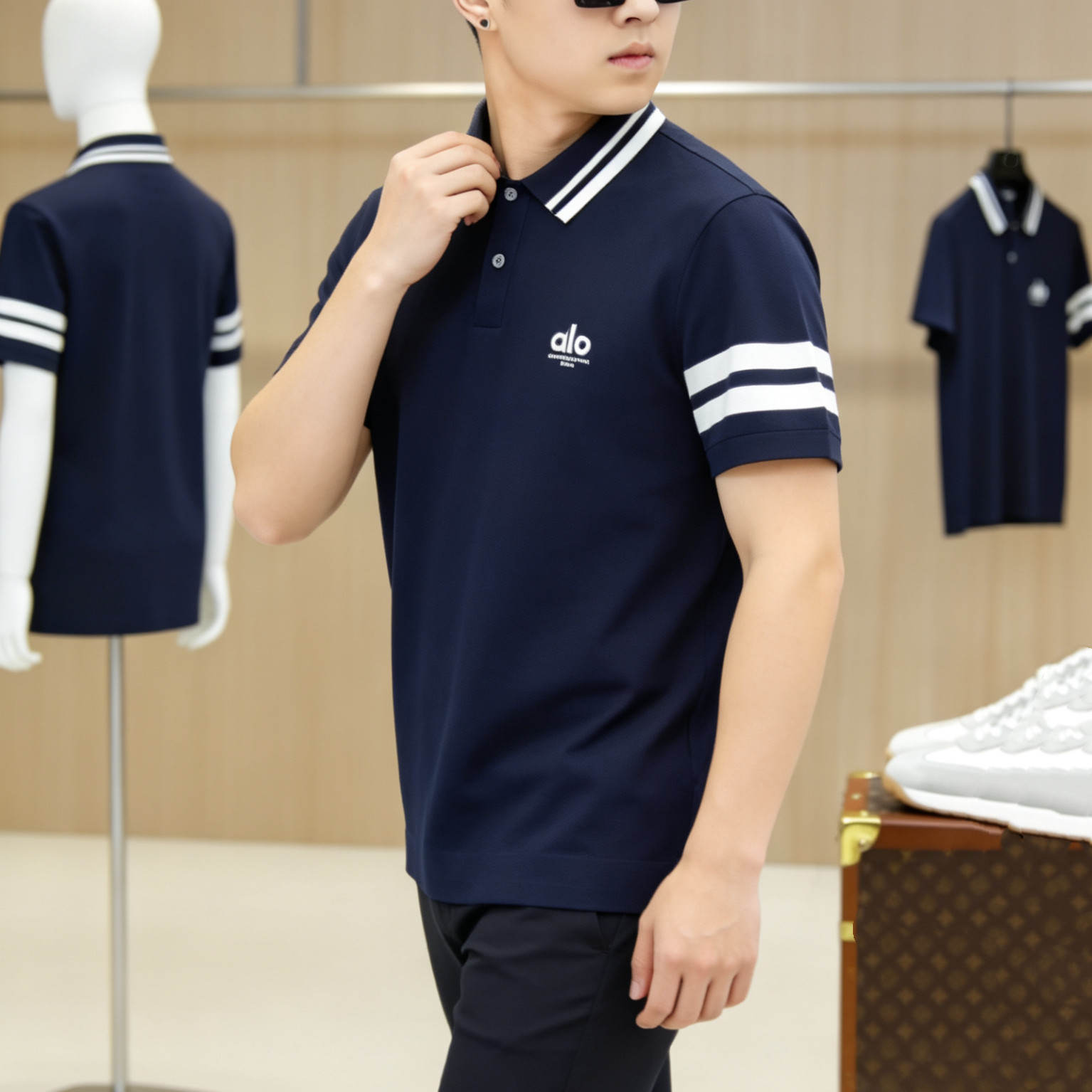 HCE潮牌伊力特冰丝短袖Polo衫2026夏季新品欧货高端修身时尚休闲