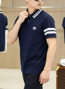 HCE潮牌伊力特冰丝短袖Polo衫2026夏季新品欧货高端修身时尚休闲