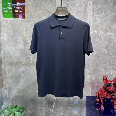 YISHANG潮牌伊力特冰爽短袖Polo衫欧货高端纯色修身简约休闲6270
