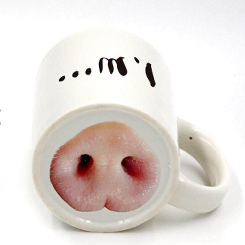 猪猪杯猪鼻子马克杯可爱喝水杯搞怪牛奶陶瓷杯水杯创意搞笑咖啡杯,餐饮具,马克杯,淘宝优惠券,粉丝福利购,淘宝优惠卷