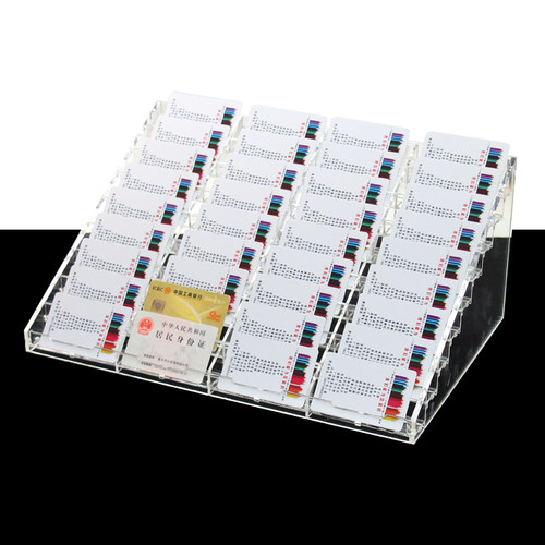 展会商务办公透明桌面多层名片架办公名片座展会请赐名片盒名片箱