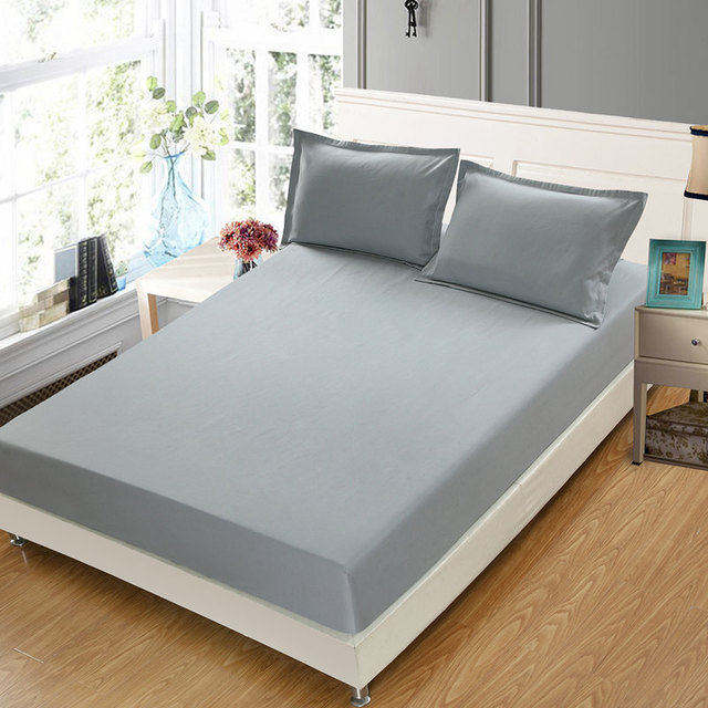 2024 soft bed sheets fitted sheet cotton set床垫套纯色床笠