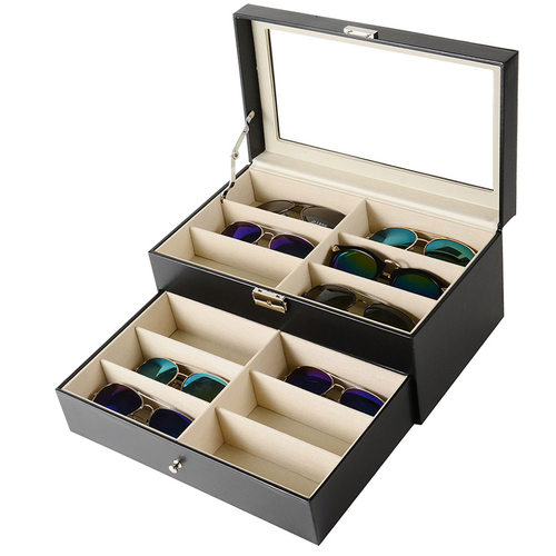 Double layer glasses storage box 12 pane Sunglasses display