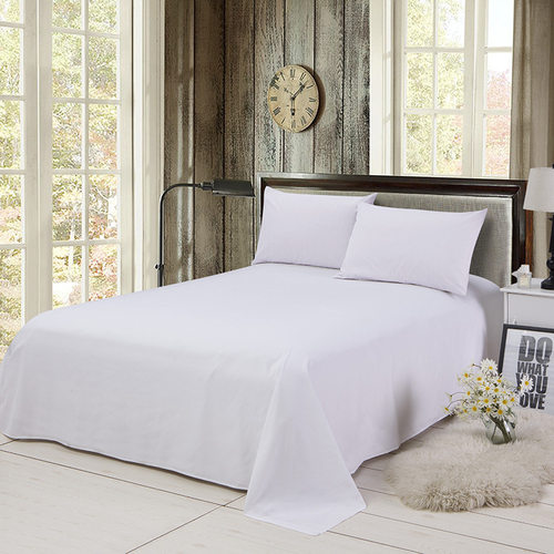 Solid color bed sheet, bedsheet, and bedsheet three piece se