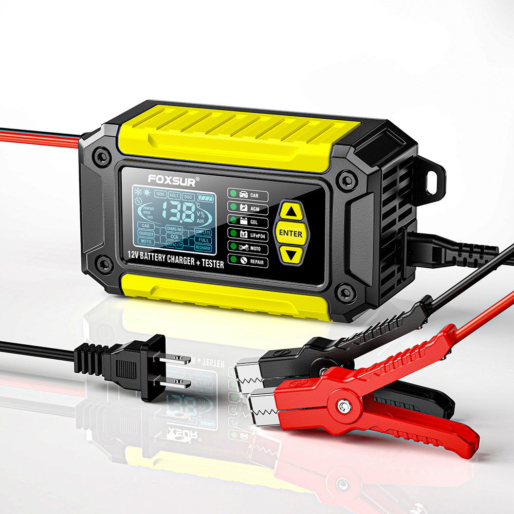 English Lead Acid Lithium Iron Car Charger Tester汽车充电器