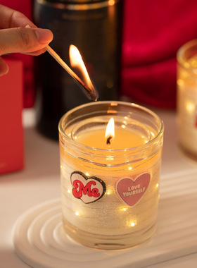 Soy Wax Aromatherapy Candle Proposal Birthday Companion Gift