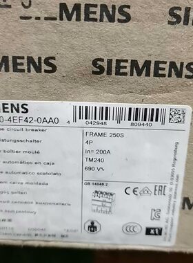 塑壳断路器3VA1220-4EF42-0AA0 250