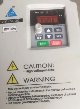 变频器VF-5000-C4T1P5G 1.5kw拆机无修