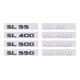 AMG改装 适用奔驰SL63 字母标后尾贴标 SL400 SL500 SL300 SL350