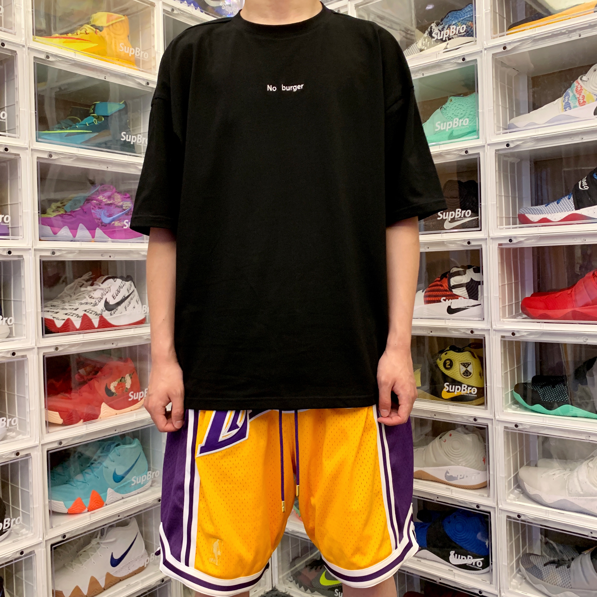 T恤自主原创oversize高街风五分