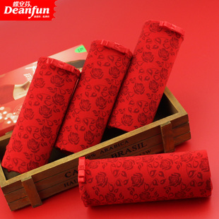 衩 喜庆结婚印花少女裤 蝶安芬本命年内裤 莫代尔高腰大红色女士内裤