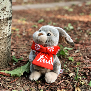 意大利trudi围巾兔子公仔毛绒玩具可爱玩偶生日礼物兔年吉祥物