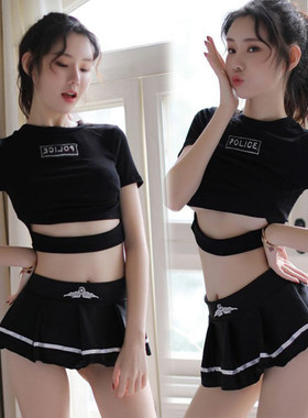 220斤特大码超短上衣圆领短袖啦啦队服演出服女cosplay二次元新款
