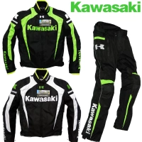 Mùa hè Kawasaki Highway Motorcycle Jersey Off-road Motorcycle Knight Quần Street Run Racing Mobility - Xe máy Rider thiết bị bao tay đi xe máy