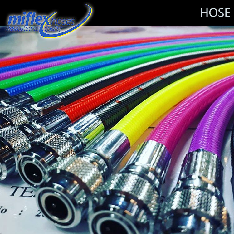 Miflex 多色可选 潜水编制管潜水管低压管中压管高压管长短喉BC管