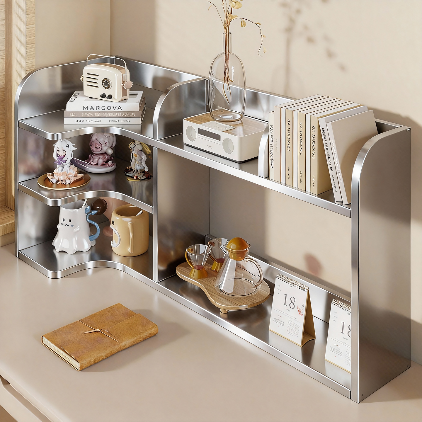 桌面转角置物架多层拐角书架