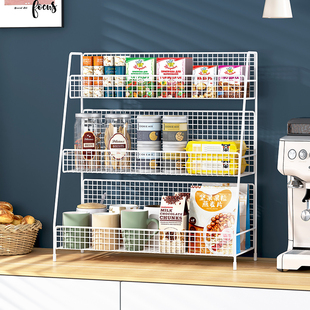 桌面置物架餐桌零食收纳架家用多层架子桌上小货架台面小型水杯架