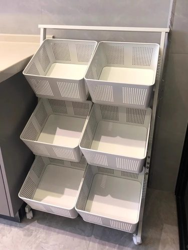 家用厨房小推车置物架多层水果蔬菜篮子收纳筐客厅落地零食储物架